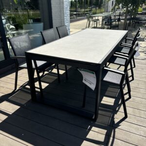 Set Vigo verlengbare tafel + 6 Sevilla stoelen