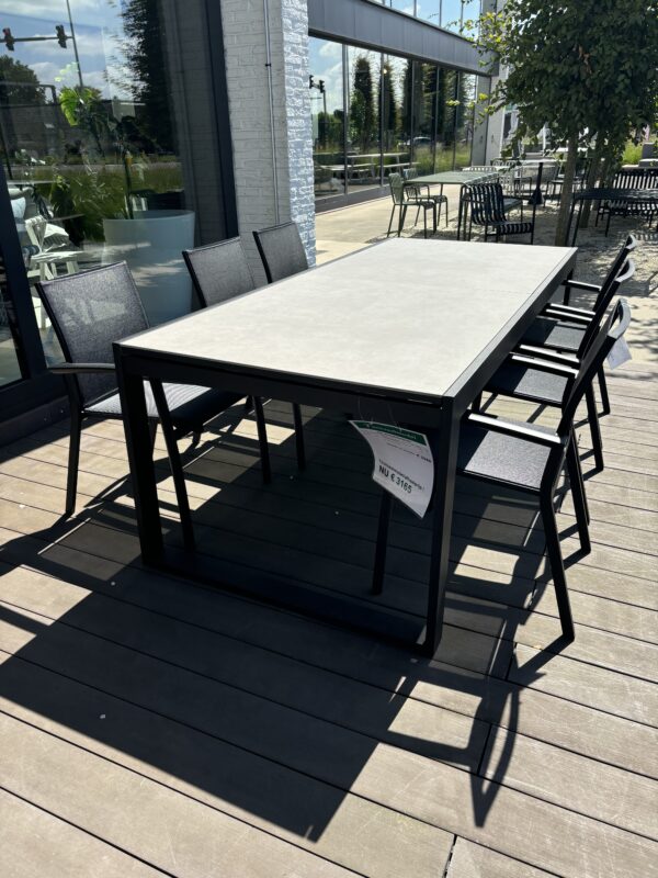 Set Vigo verlengbare tafel + 6 Sevilla stoelen