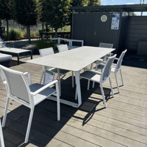 Set Elko tafel + 6 Sevilla stoelen