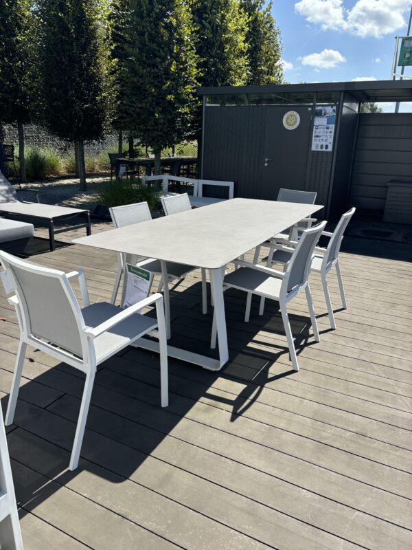 Set Elko tafel + 6 Sevilla stoelen