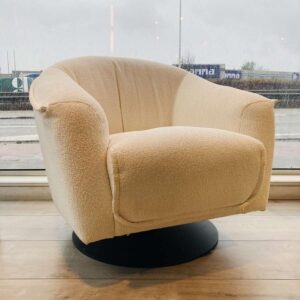 Verberckmoes Outlet Wilrijk toonzaalmodel Cloud fauteuil met draaivoet in stof crème Henders and Hazel