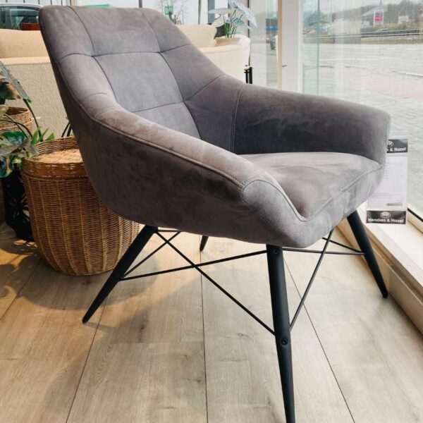 Verberckmoes Outlet Wilrijk toonzaalmodel Ravenna fauteuil antraciet Henders and Hazel