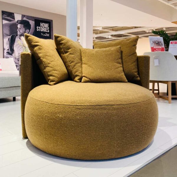 Verberckmoes Outlet - Pastille loungefauteuil Passe Partout Felt mustard 1