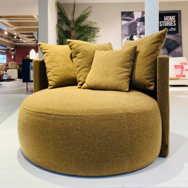 Verberckmoes Outlet - Pastille loungefauteuil Passe Partout Felt mustard