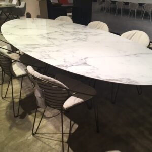 JOLI | Set Wire - Tafel elyps en 6 stoelen
