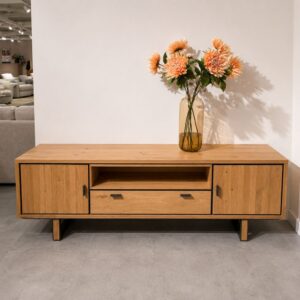 Henders & Hazel Shimanto lowboard van 180 cm in naturel eikenfineer – toonzaalmodel Sint-Gillis-Waas