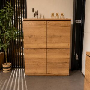 Maxfurn Carmen wandkast met 4 deuren in Lamulux Natur – toonzaalmodel Sint-Gillis-Waas