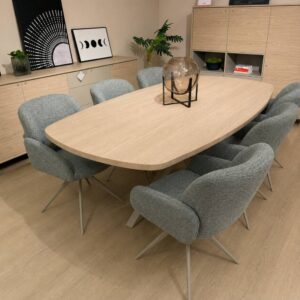 Maxfurn Costa eettafel in Misty oak met stonegrey poten – toonzaalmodel Sint-Gillis-Waas