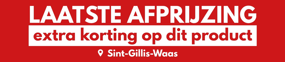 Laatste afprijzing met extra korting op dit product in Sint-Gillis-Waas