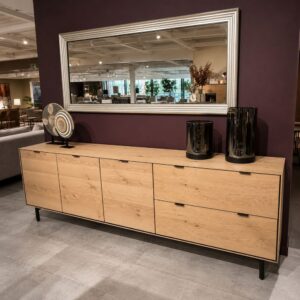 XOOON Elements dressoir van 240 cm in natural met 3 deuren en 2 laden – toonzaalmodel Sint-Gillis-Waas